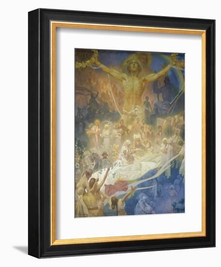 The Slav Epic: the Apotheosis of the Slavs, 1928-Alphonse Mucha-Framed Giclee Print