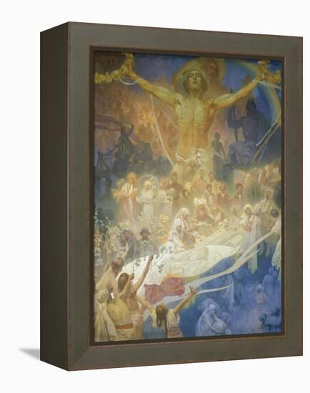 The Slav Epic: the Apotheosis of the Slavs, 1928-Alphonse Mucha-Framed Premier Image Canvas