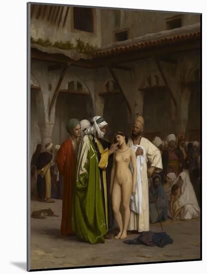 The Slave Market, 1866 (Oil on Canvas)-Jean Leon Gerome-Mounted Giclee Print