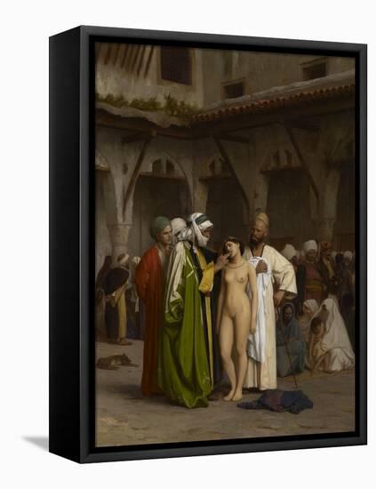 The Slave Market, 1866 (Oil on Canvas)-Jean Leon Gerome-Framed Premier Image Canvas