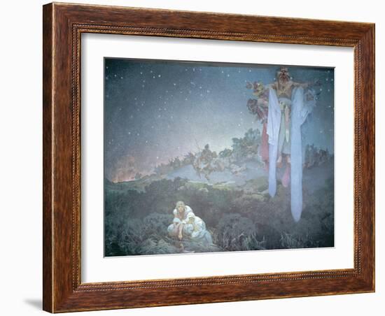 The Slavs in their Original Homeland, from the 'Slav Epic' 1912-Alphonse Mucha-Framed Giclee Print