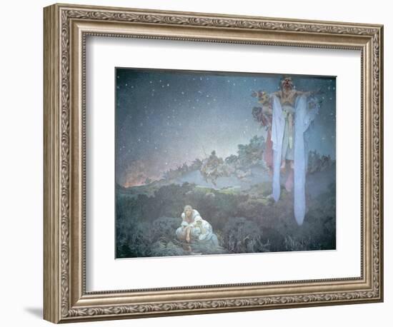 The Slavs in their Original Homeland, from the 'Slav Epic' 1912-Alphonse Mucha-Framed Giclee Print