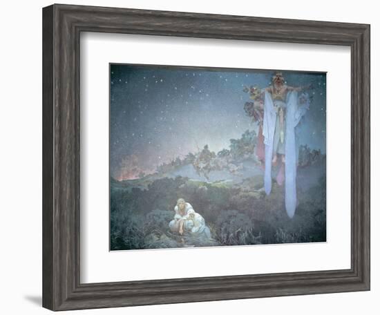 The Slavs in their Original Homeland, from the 'Slav Epic' 1912-Alphonse Mucha-Framed Giclee Print