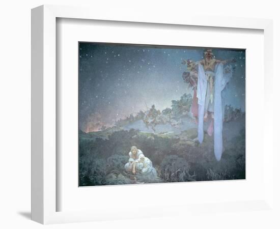 The Slavs in their Original Homeland, from the 'Slav Epic' 1912-Alphonse Mucha-Framed Giclee Print