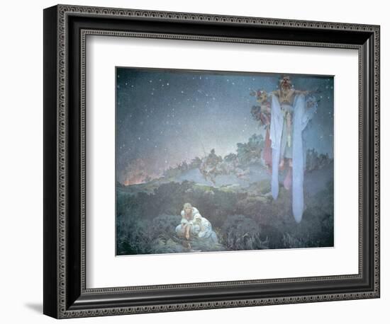 The Slavs in their Original Homeland, from the 'Slav Epic' 1912-Alphonse Mucha-Framed Giclee Print