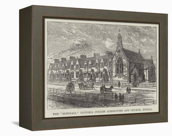 The Sleddall Victoria Jubilee Almshouses and Church, Kendal-Frank Watkins-Framed Premier Image Canvas