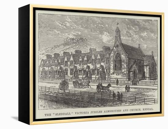 The Sleddall Victoria Jubilee Almshouses and Church, Kendal-Frank Watkins-Framed Premier Image Canvas