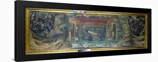 The Sleep of Arthur in Avalon, 1894-Edward Burne-Jones-Framed Giclee Print