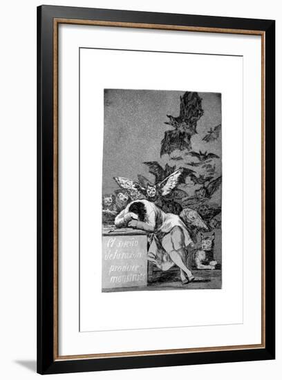 The Sleep of Reason Produces Monsters, 1799-Francisco de Goya-Framed Giclee Print