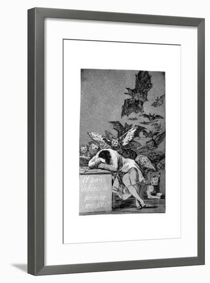 The Sleep of Reason Produces Monsters, 1799-Francisco de Goya-Framed Giclee Print