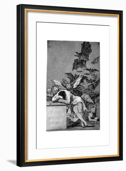 The Sleep of Reason Produces Monsters, 1799-Francisco de Goya-Framed Giclee Print