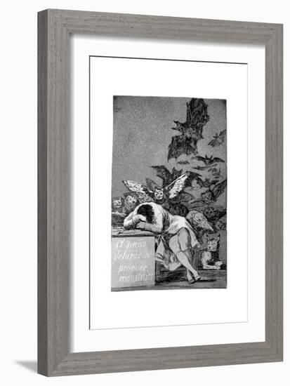 The Sleep of Reason Produces Monsters, 1799-Francisco de Goya-Framed Giclee Print