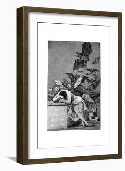 The Sleep of Reason Produces Monsters, 1799-Francisco de Goya-Framed Giclee Print