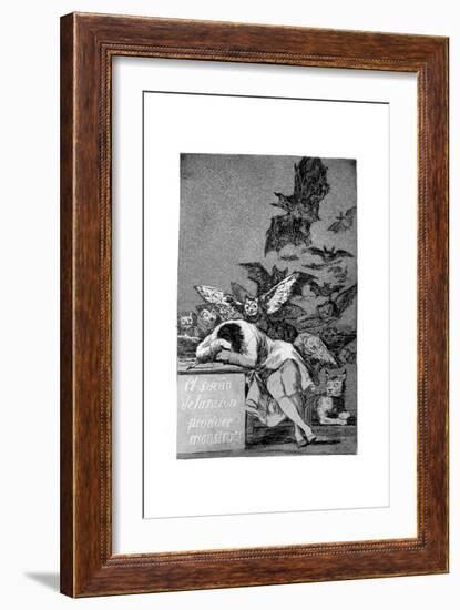 The Sleep of Reason Produces Monsters, 1799-Francisco de Goya-Framed Giclee Print