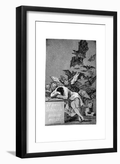 The Sleep of Reason Produces Monsters, 1799-Francisco de Goya-Framed Giclee Print