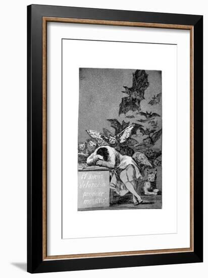 The Sleep of Reason Produces Monsters, 1799-Francisco de Goya-Framed Giclee Print