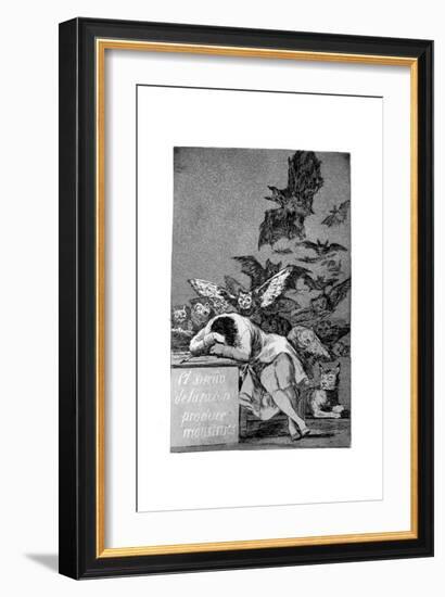 The Sleep of Reason Produces Monsters, 1799-Francisco de Goya-Framed Giclee Print