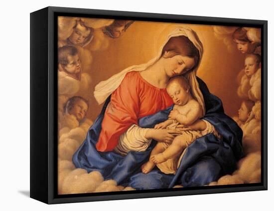 The Sleep of the Infant Jesus-Giovanni Battista Salvi da Sassoferrato-Framed Premier Image Canvas