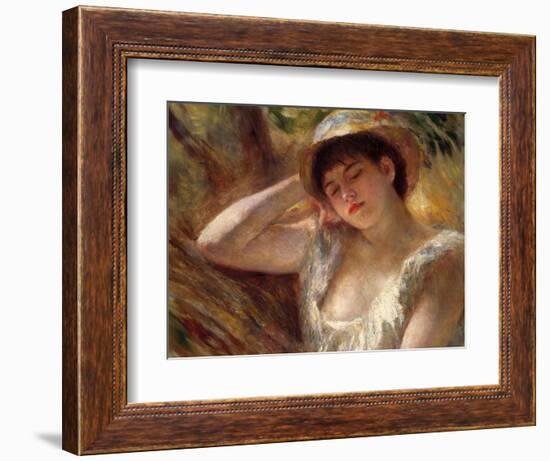 The Sleeper, 1880-Pierre-Auguste Renoir-Framed Giclee Print