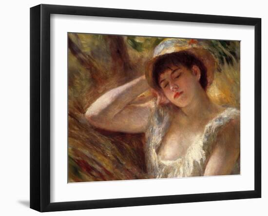 The Sleeper, 1880-Pierre-Auguste Renoir-Framed Giclee Print