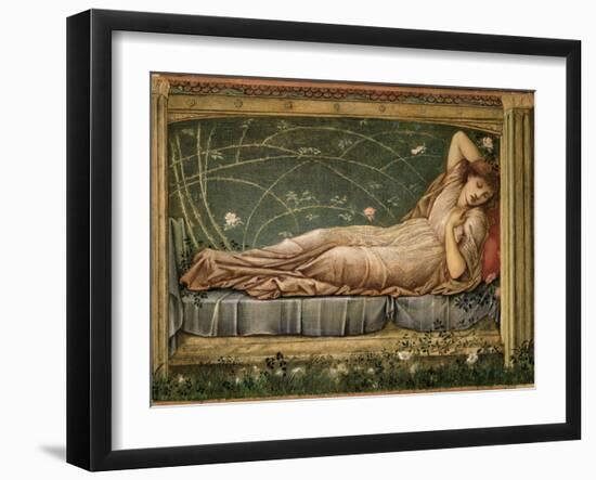 The Sleeping Beauty, 1871-Edward Burne-Jones-Framed Premium Giclee Print