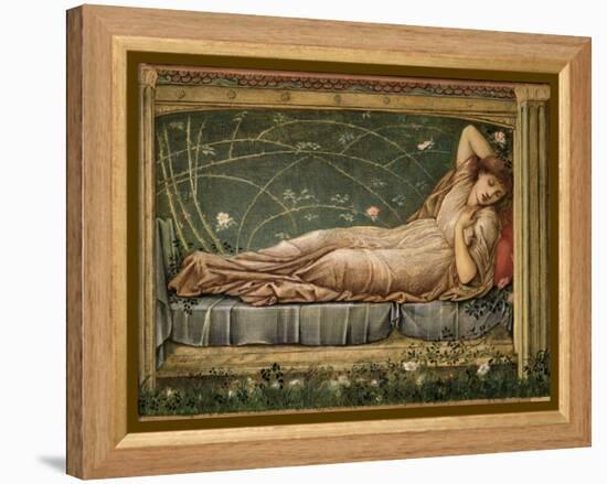 The Sleeping Beauty, 1871-Edward Burne-Jones-Framed Premier Image Canvas