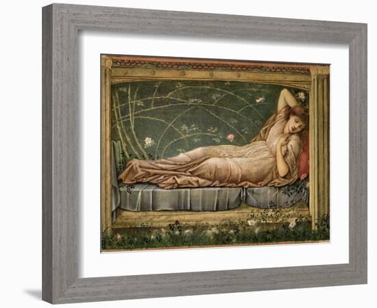 The Sleeping Beauty, 1871-Edward Burne-Jones-Framed Giclee Print