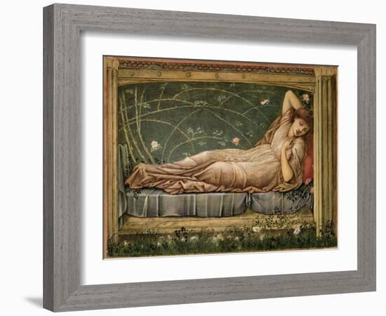 The Sleeping Beauty, 1871-Edward Burne-Jones-Framed Giclee Print