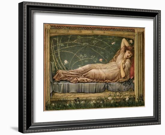 The Sleeping Beauty, 1871-Edward Burne-Jones-Framed Giclee Print