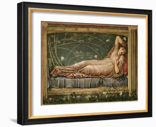 The Sleeping Beauty, 1871-Edward Burne-Jones-Framed Giclee Print