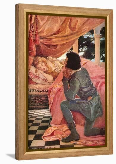 The Sleeping Beauty, 1911-Jessie Willcox-Smith-Framed Premier Image Canvas