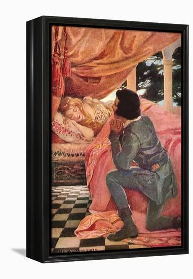 The Sleeping Beauty, 1911-Jessie Willcox-Smith-Framed Premier Image Canvas