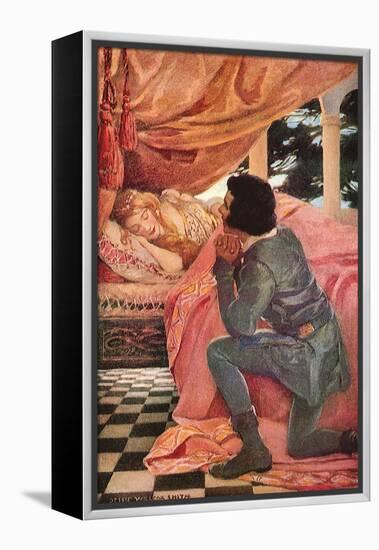 The Sleeping Beauty, 1911-Jessie Willcox-Smith-Framed Premier Image Canvas