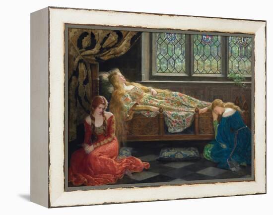 The Sleeping Beauty, 1921 (Oil on Canvas)-John Collier-Framed Premier Image Canvas