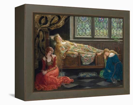 The Sleeping Beauty, 1921 (Oil on Canvas)-John Collier-Framed Premier Image Canvas