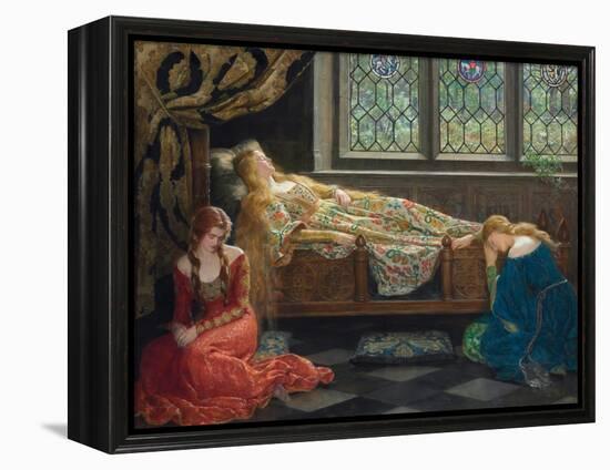 The Sleeping Beauty, 1921 (Oil on Canvas)-John Collier-Framed Premier Image Canvas