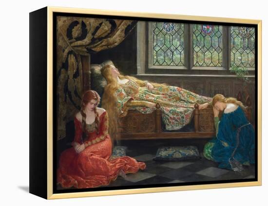 The Sleeping Beauty, 1921 (Oil on Canvas)-John Collier-Framed Premier Image Canvas