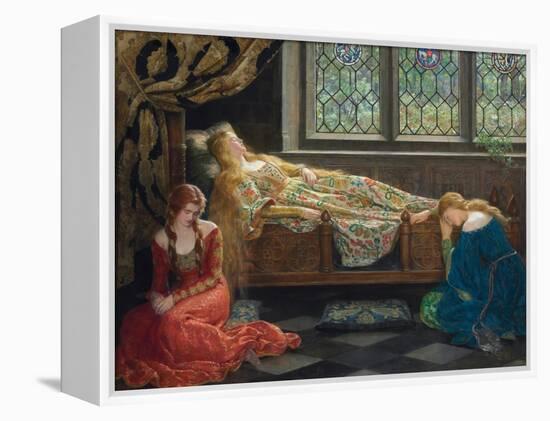 The Sleeping Beauty, 1921 (Oil on Canvas)-John Collier-Framed Premier Image Canvas