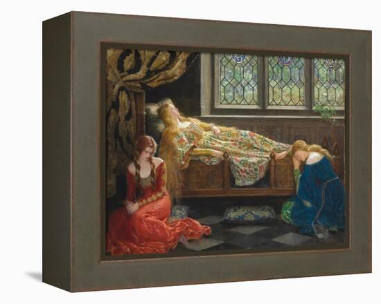 The Sleeping Beauty, 1921-John Collier-Framed Premier Image Canvas