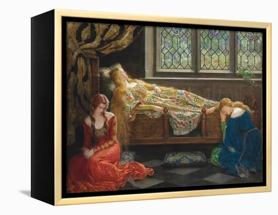 The Sleeping Beauty, 1921-John Collier-Framed Premier Image Canvas