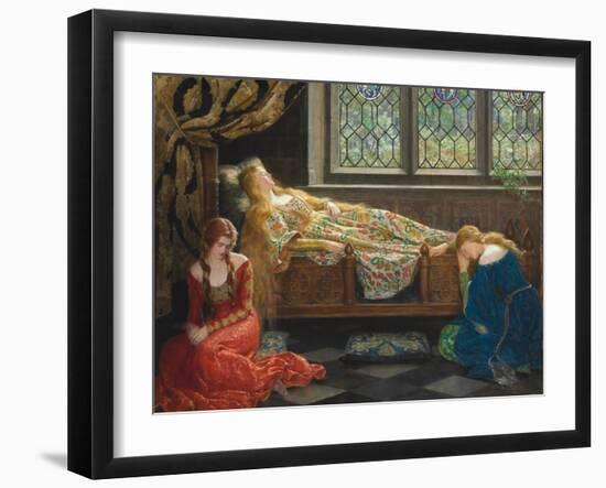 The Sleeping Beauty, 1921-John Collier-Framed Giclee Print