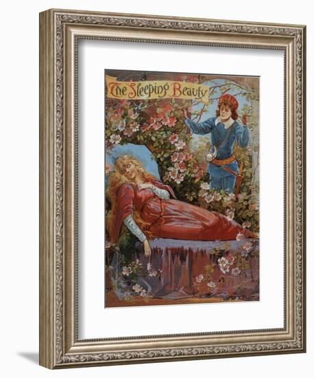 The Sleeping Beauty, Fairy Tales Children's Books Pantomimes Posters, UK, 1910-null-Framed Giclee Print