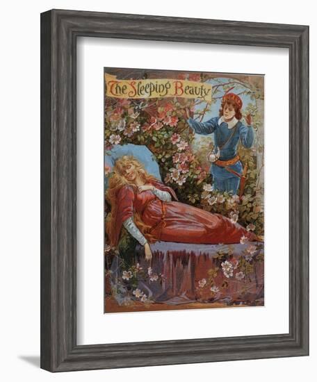 The Sleeping Beauty, Fairy Tales Children's Books Pantomimes Posters, UK, 1910-null-Framed Giclee Print