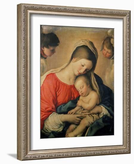 The Sleeping Christ Child-Giovanni Battista Salvi da Sassoferrato-Framed Giclee Print