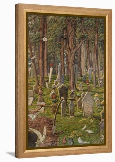 The Sleeping City: the Cemetery of Pera, Constantinople, 1856 - 1888-William Holman Hunt-Framed Premier Image Canvas