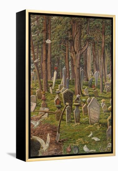 The Sleeping City: the Cemetery of Pera, Constantinople, 1856 - 1888-William Holman Hunt-Framed Premier Image Canvas