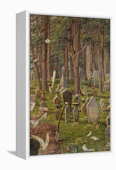 The Sleeping City: the Cemetery of Pera, Constantinople, 1856 - 1888-William Holman Hunt-Framed Premier Image Canvas