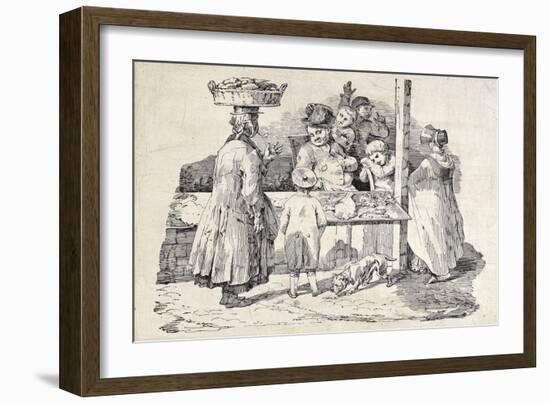 The Sleeping Fish Seller-Théodore Géricault-Framed Giclee Print