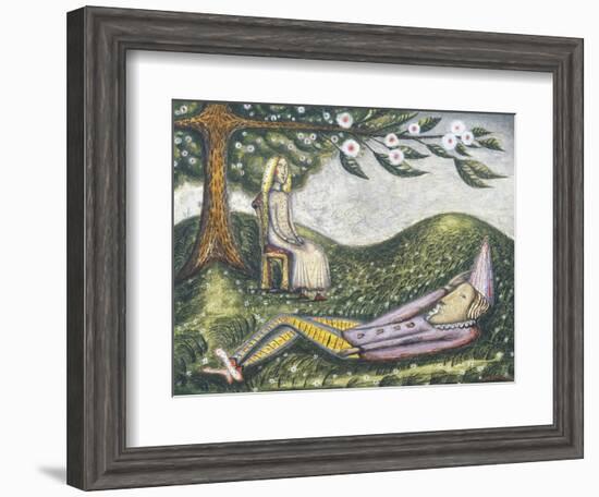 The Sleeping Fool-Cecil Collins-Framed Giclee Print