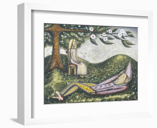 The Sleeping Fool-Cecil Collins-Framed Giclee Print